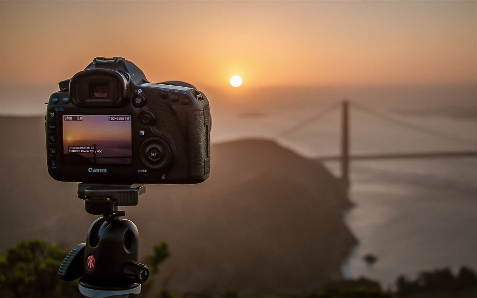 bridge photography at sunset - canon camera